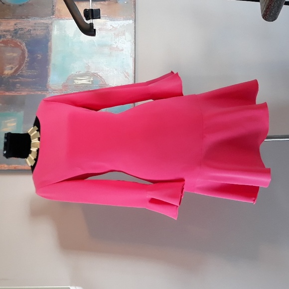 Sail To Sable Pink Ruffled Dress Size 8/ NWOT - Picture 6 of 12